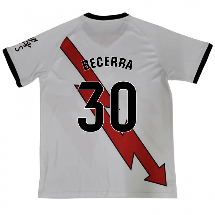 Kinder Samuel Becerra #30 Rot Auswärtstrikot Trikot 2024/25 T-Shirt