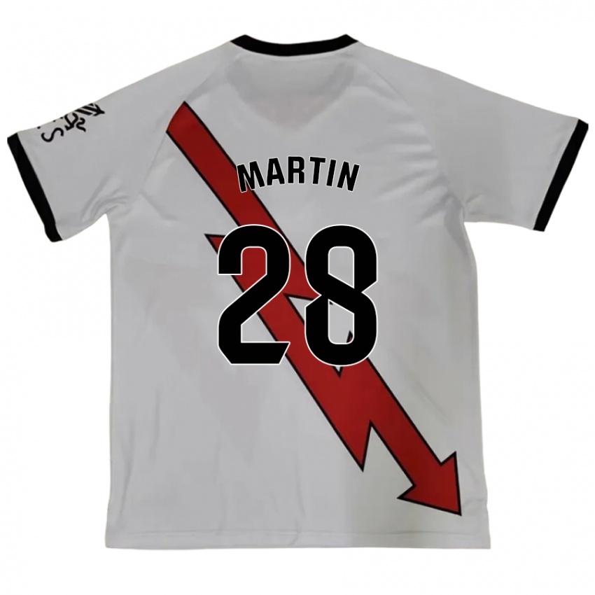 Kinder Pablo Martín #28 Rot Auswärtstrikot Trikot 2024/25 T-Shirt