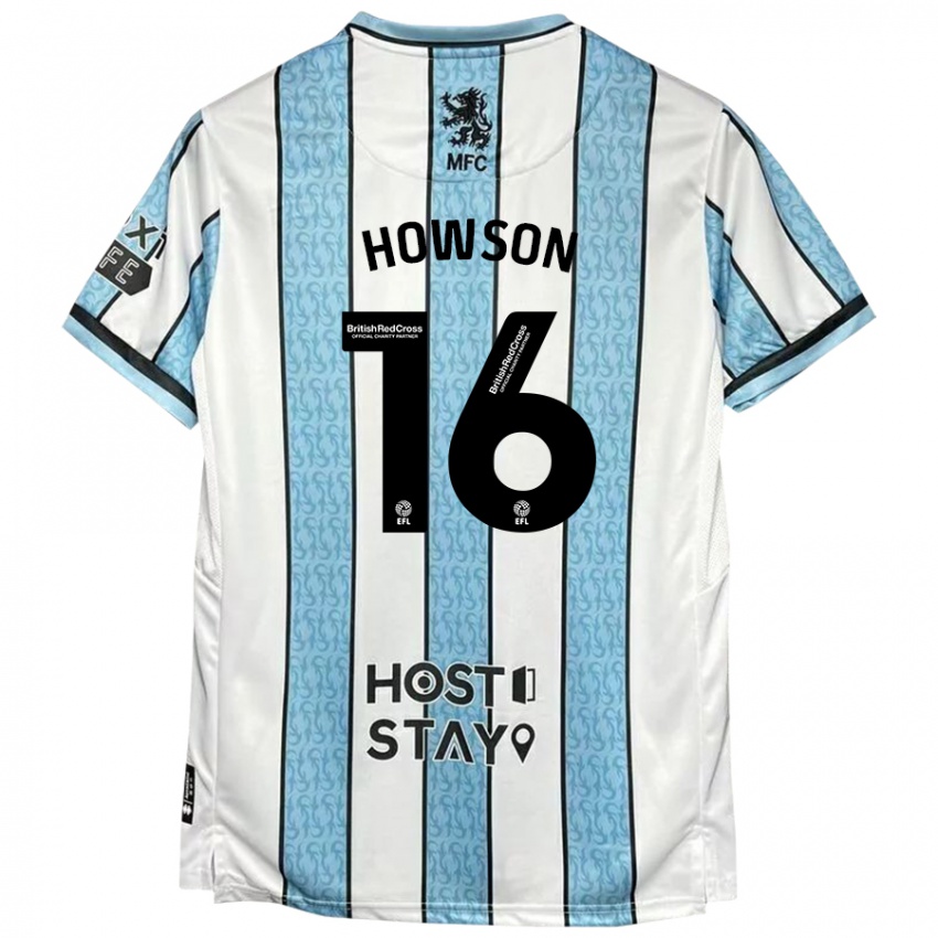 Kinder Jonathan Howson #16 Weiß Blau Auswärtstrikot Trikot 2024/25 T-Shirt