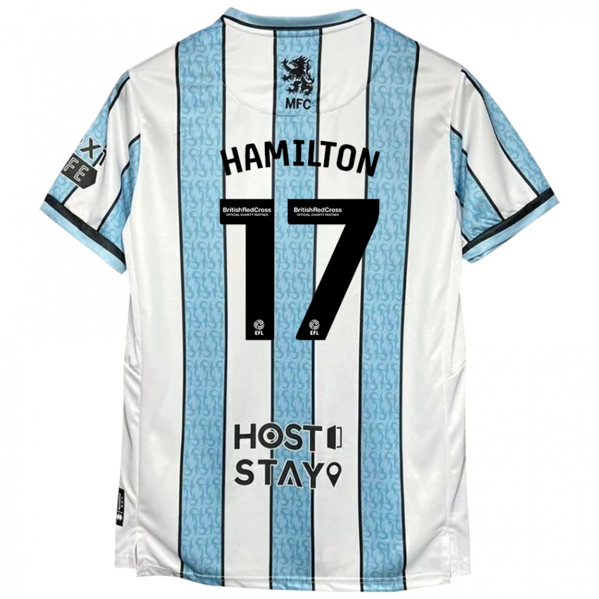 Kinder Micah Hamilton #17 Weiß Blau Auswärtstrikot Trikot 2024/25 T-Shirt