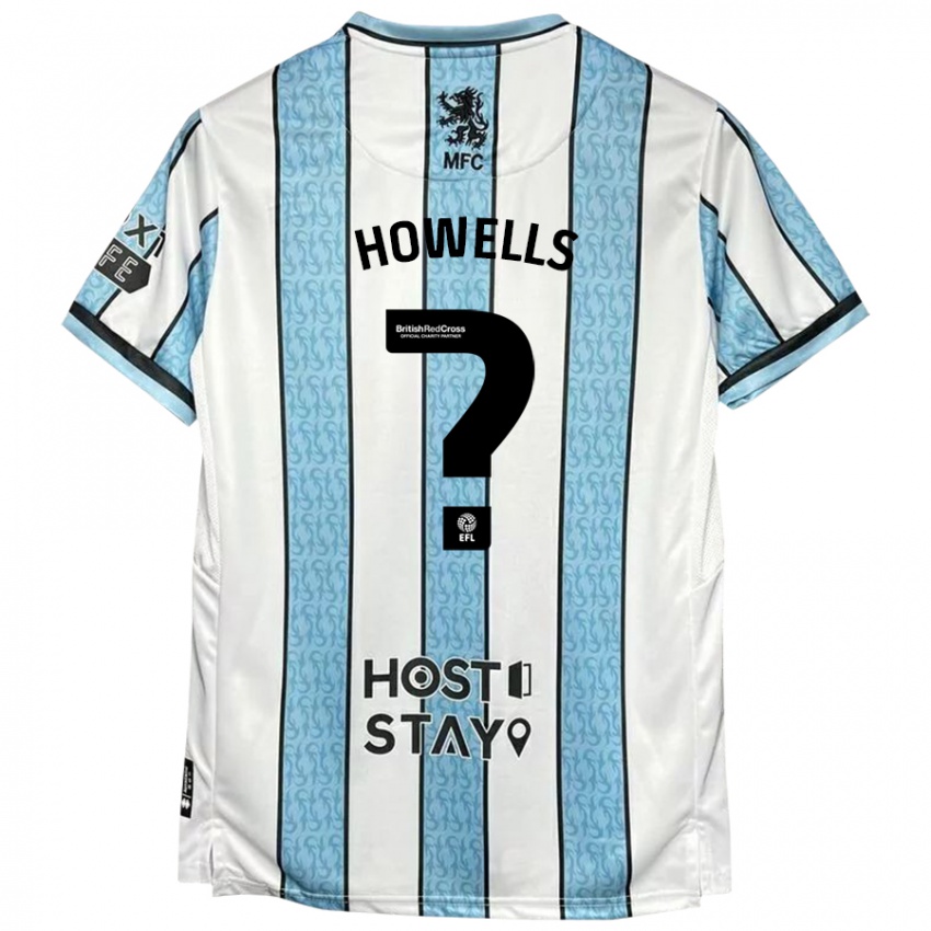 Kinder Max Howells #0 Weiß Blau Auswärtstrikot Trikot 2024/25 T-Shirt