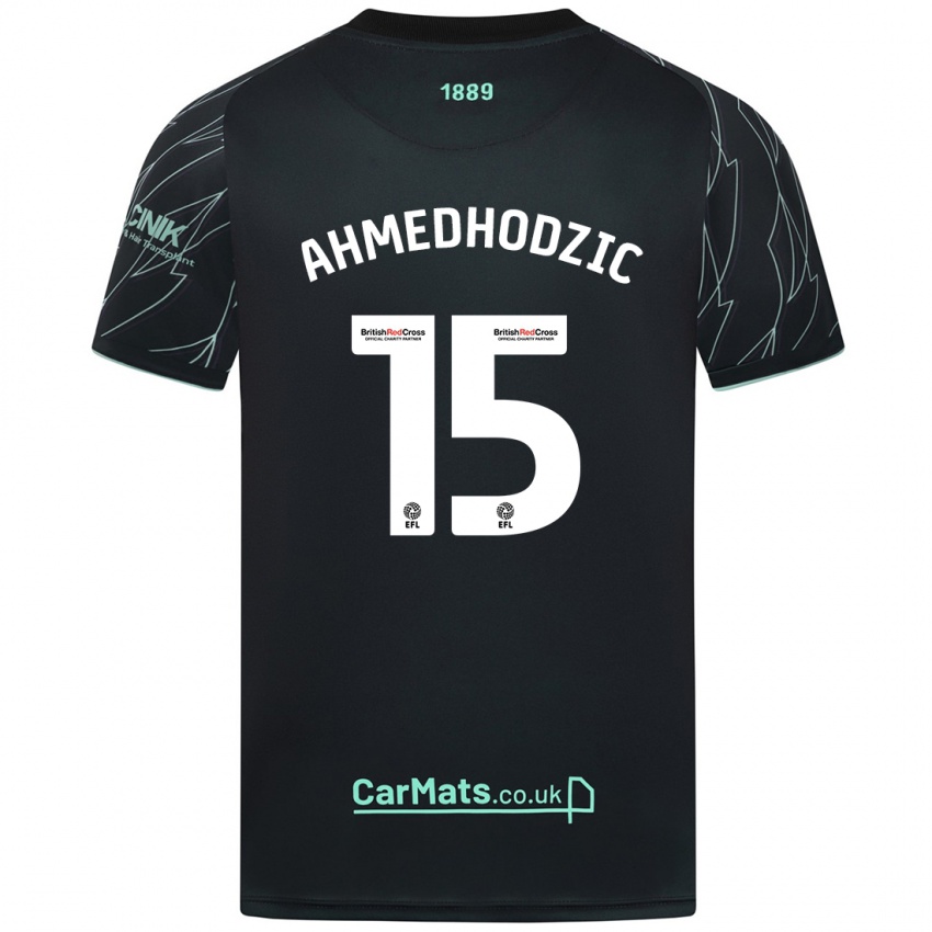 Kinder Anel Ahmedhodzic #15 Schwarz Grün Auswärtstrikot Trikot 2024/25 T-Shirt