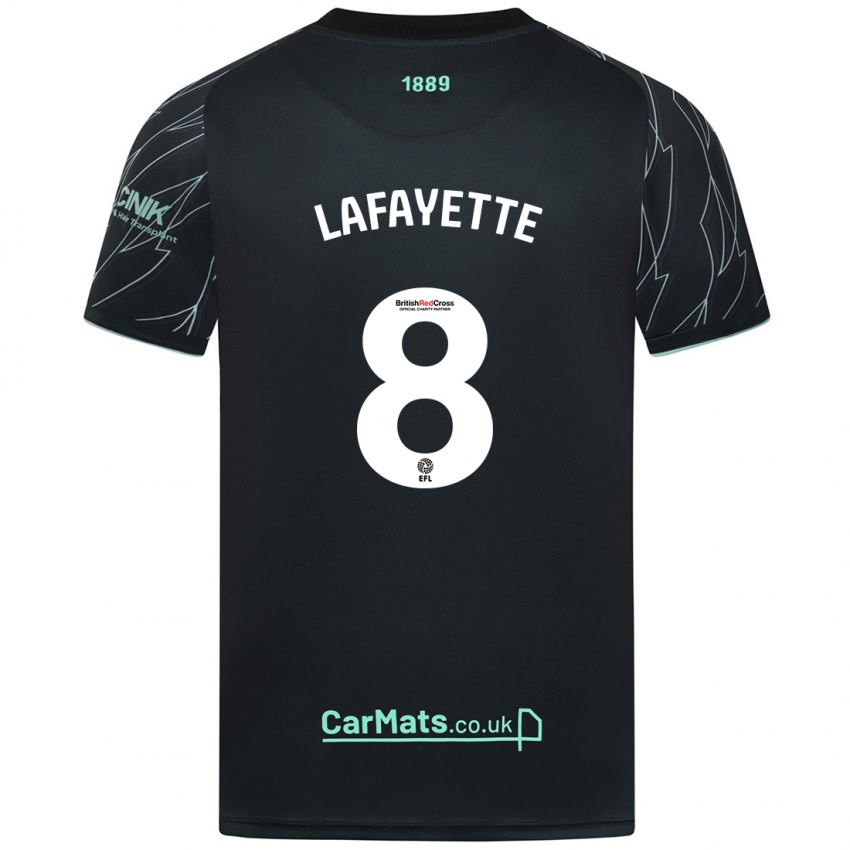 Kinder Abbie Lafayette #8 Schwarz Grün Auswärtstrikot Trikot 2024/25 T-Shirt