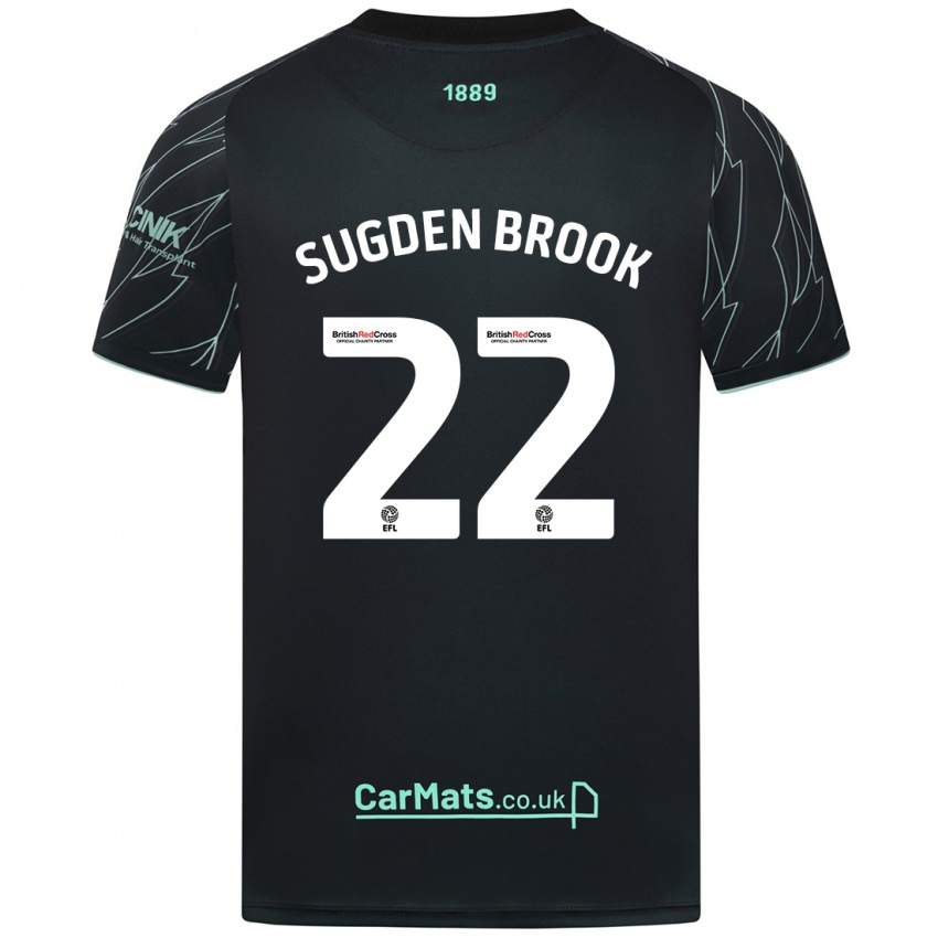 Kinder Darcie Sugden-Brook #22 Schwarz Grün Auswärtstrikot Trikot 2024/25 T-Shirt