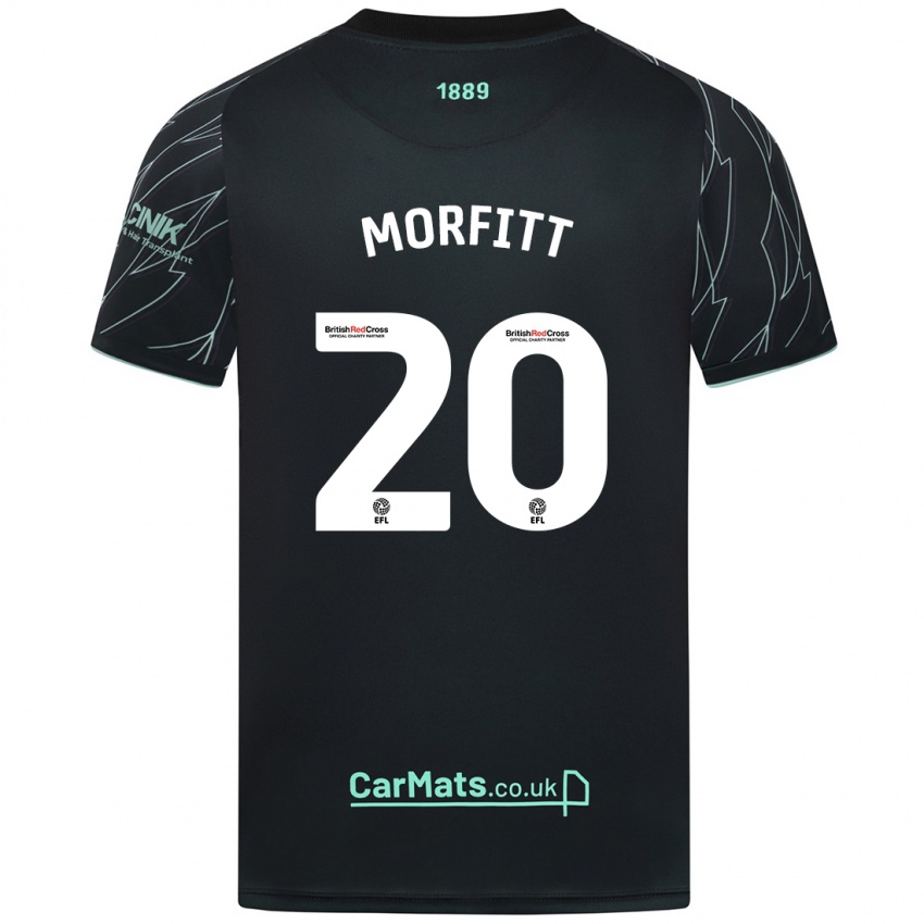 Kinder Izzy Morfitt #20 Schwarz Grün Auswärtstrikot Trikot 2024/25 T-Shirt