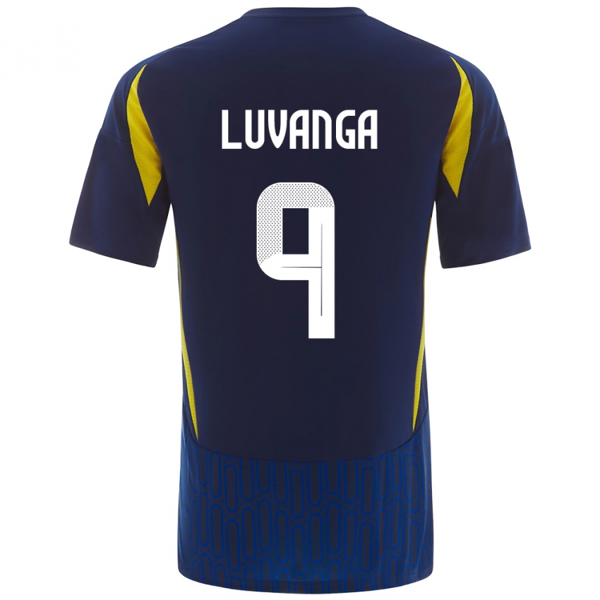 Kinder Clara Luvanga #9 Blau Gelb Auswärtstrikot Trikot 2024/25 T-Shirt