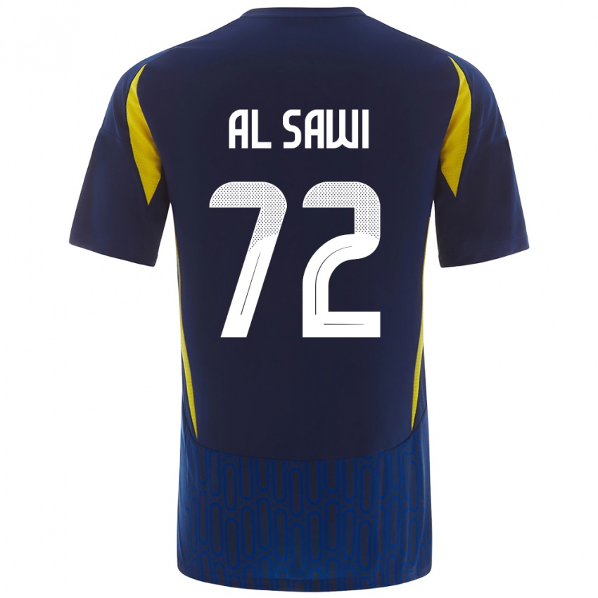 Kinder Etaf Al-Sawi #72 Blau Gelb Auswärtstrikot Trikot 2024/25 T-Shirt