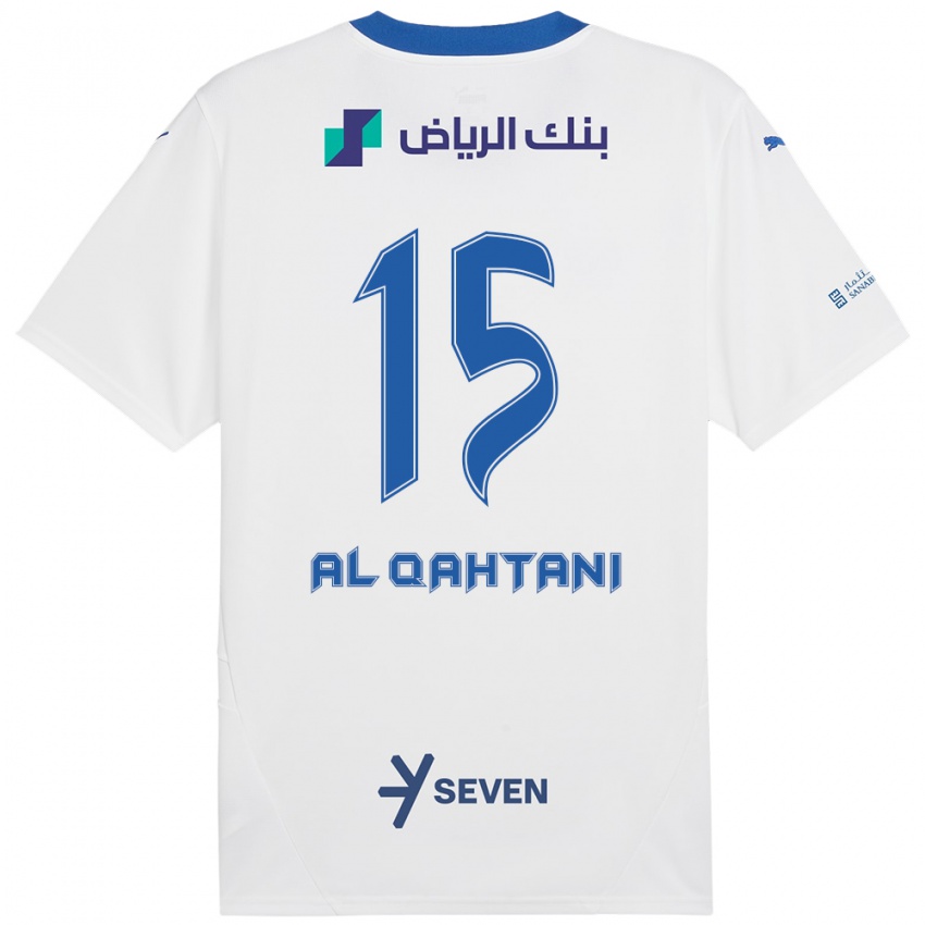 Kinder Mohammed Al-Qahtani #15 Weiß Blau Auswärtstrikot Trikot 2024/25 T-Shirt