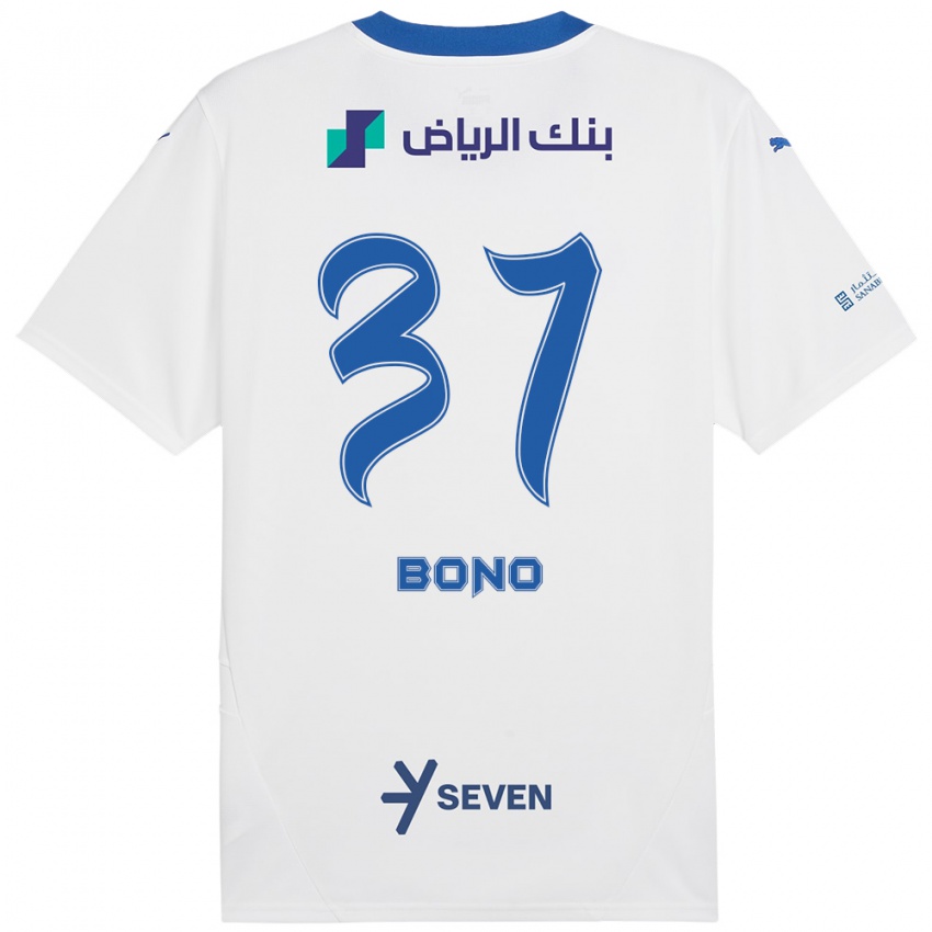 Kinder Bono #37 Weiß Blau Auswärtstrikot Trikot 2024/25 T-Shirt