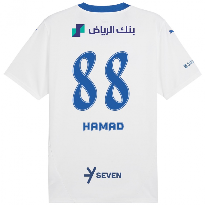 Kinder Hamad Al-Yami #88 Weiß Blau Auswärtstrikot Trikot 2024/25 T-Shirt