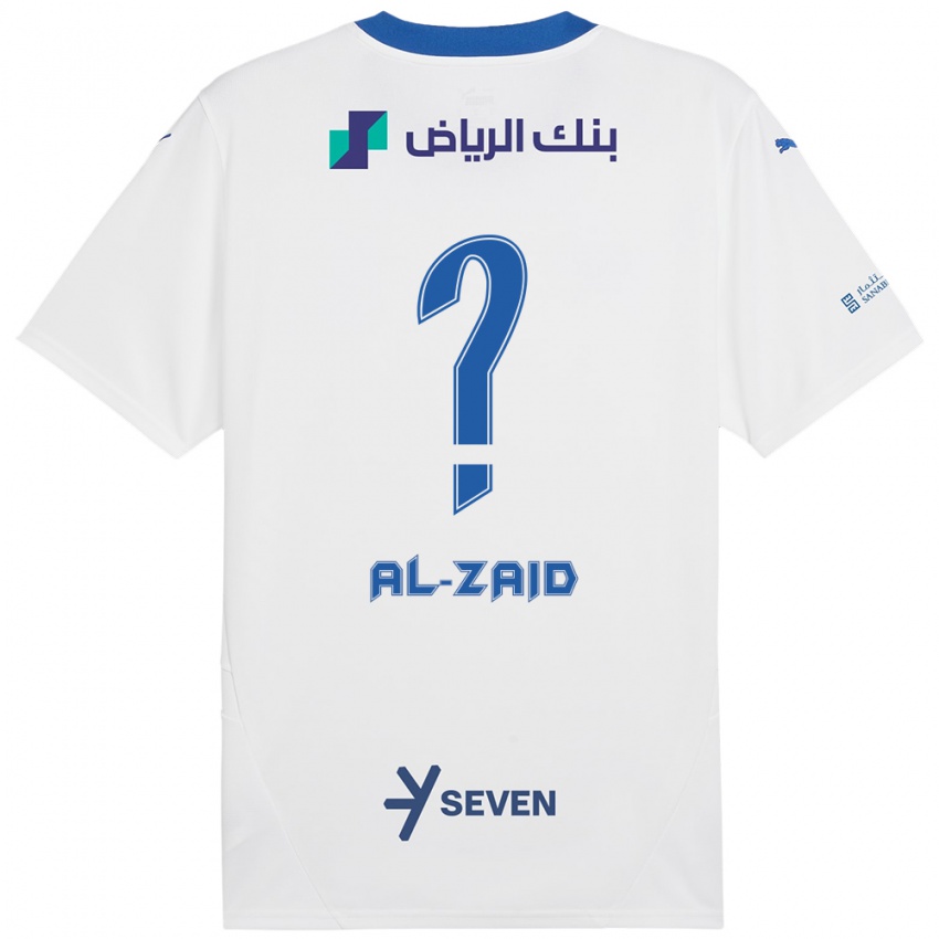 Kinder Suhayb Al-Zaid #0 Weiß Blau Auswärtstrikot Trikot 2024/25 T-Shirt