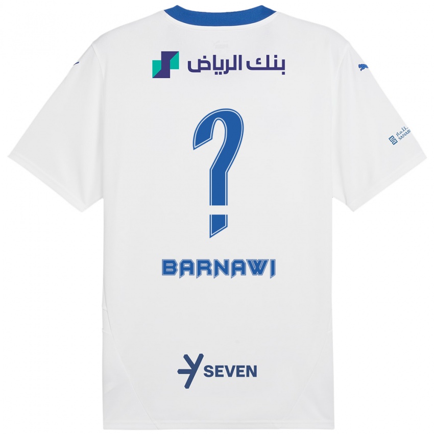 Kinder Abdulsalam Barnawi #0 Weiß Blau Auswärtstrikot Trikot 2024/25 T-Shirt