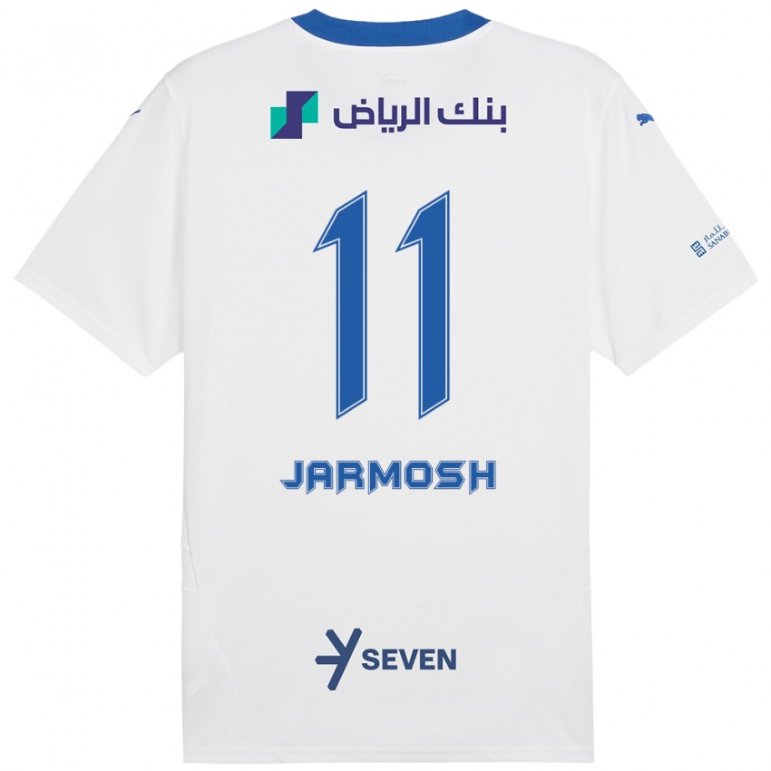 Kinder Abdulaziz Jarmosh #11 Weiß Blau Auswärtstrikot Trikot 2024/25 T-Shirt