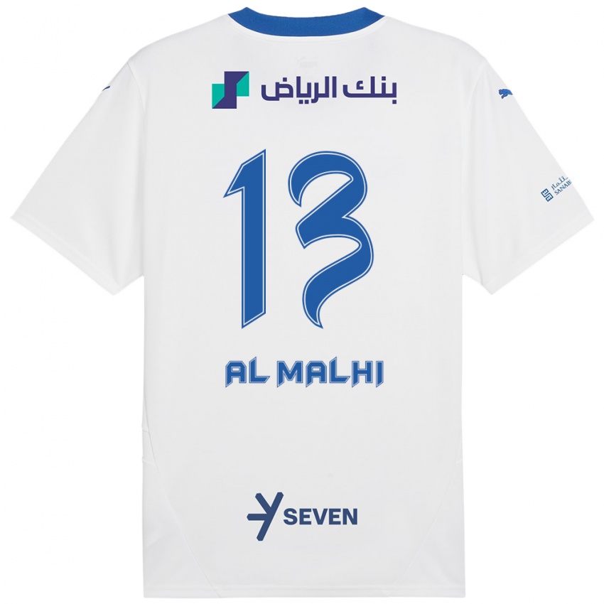 Kinder Al Muhra Al-Malhi #13 Weiß Blau Auswärtstrikot Trikot 2024/25 T-Shirt