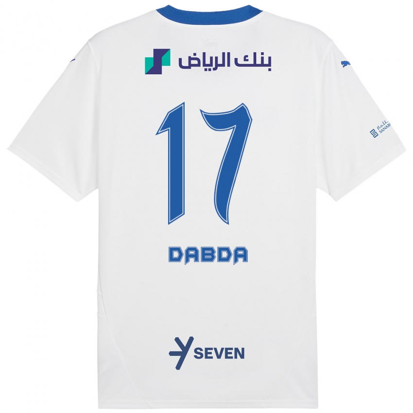 Kinder Claudia Dabda #17 Weiß Blau Auswärtstrikot Trikot 2024/25 T-Shirt