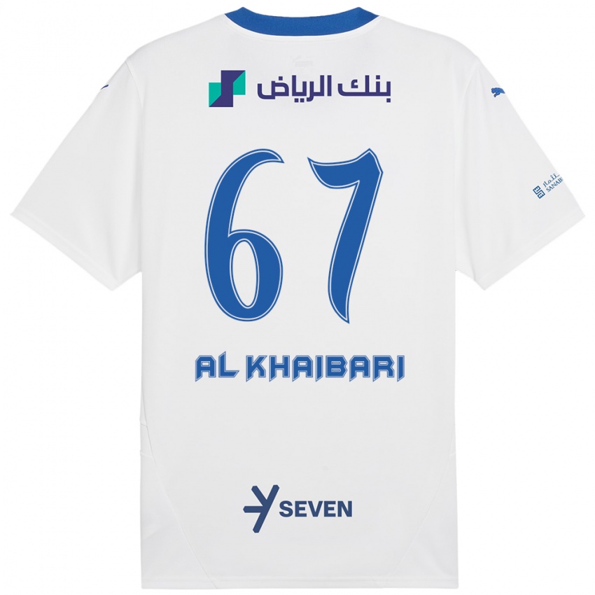 Kinder Mohammed Al-Khaibari #67 Weiß Blau Auswärtstrikot Trikot 2024/25 T-Shirt