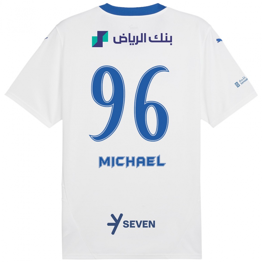 Kinder Michael #96 Weiß Blau Auswärtstrikot Trikot 2024/25 T-Shirt