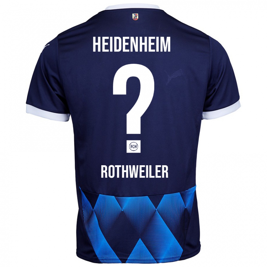 Kinder Nick Rothweiler #0 Dunkel Marineblau Auswärtstrikot Trikot 2024/25 T-Shirt