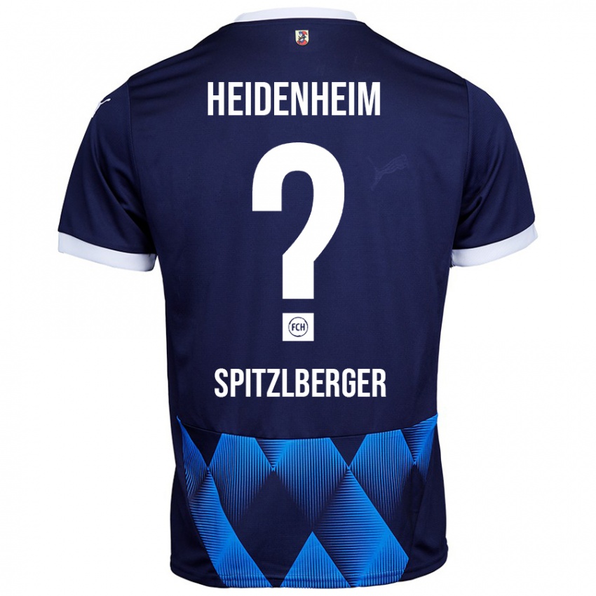 Kinder Tyler Spitzlberger #0 Dunkel Marineblau Auswärtstrikot Trikot 2024/25 T-Shirt