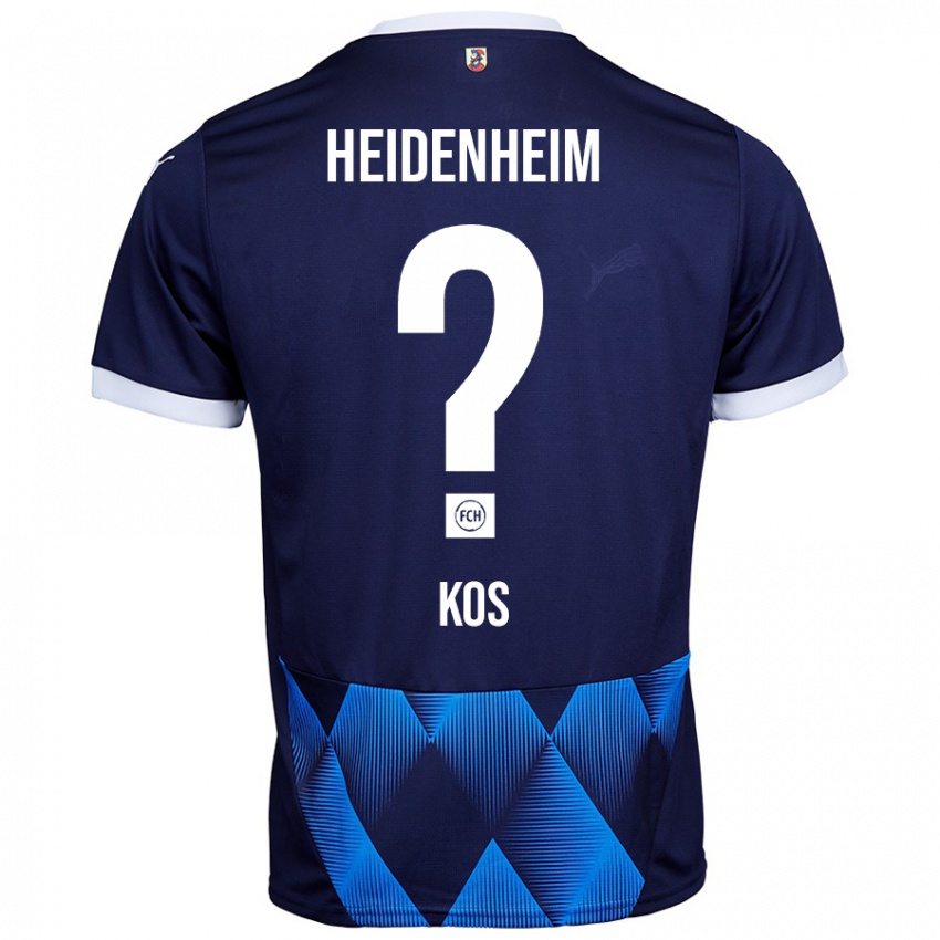 Kinder Maximilian Kos #0 Dunkel Marineblau Auswärtstrikot Trikot 2024/25 T-Shirt