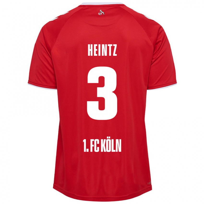 Kinder Dominique Heintz #3 Rot Weiß Auswärtstrikot Trikot 2024/25 T-Shirt