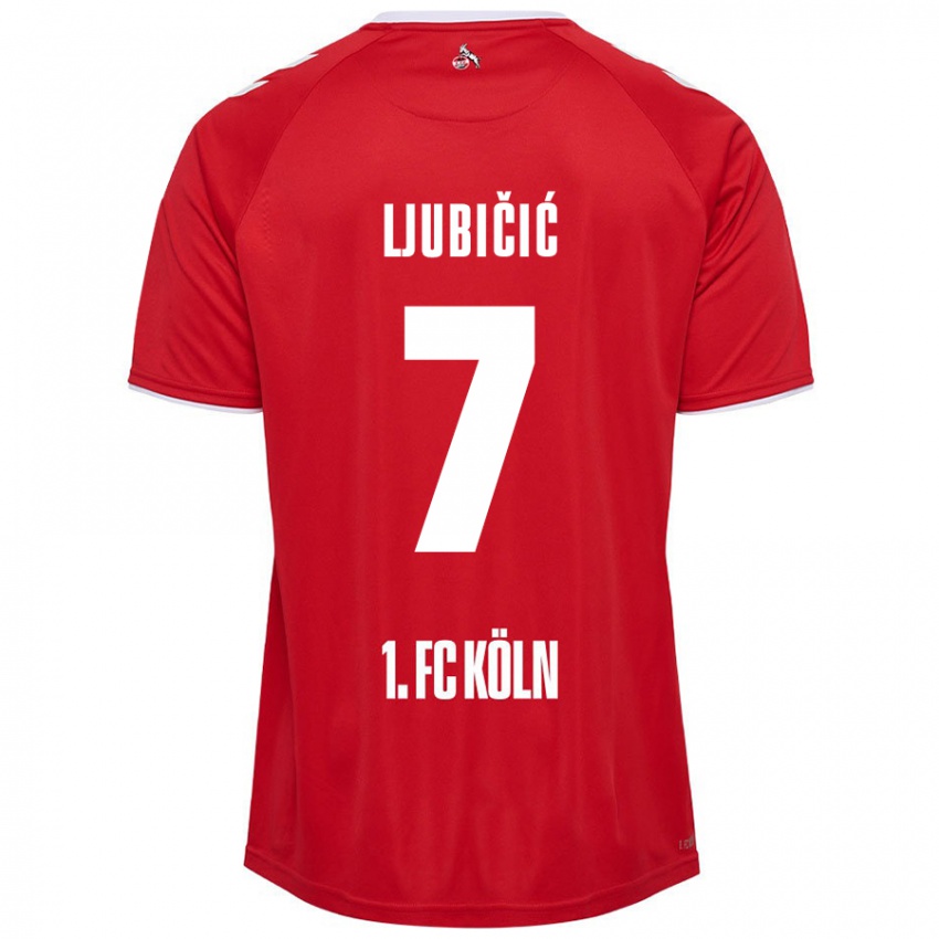 Kinder Dejan Ljubicic #7 Rot Weiß Auswärtstrikot Trikot 2024/25 T-Shirt