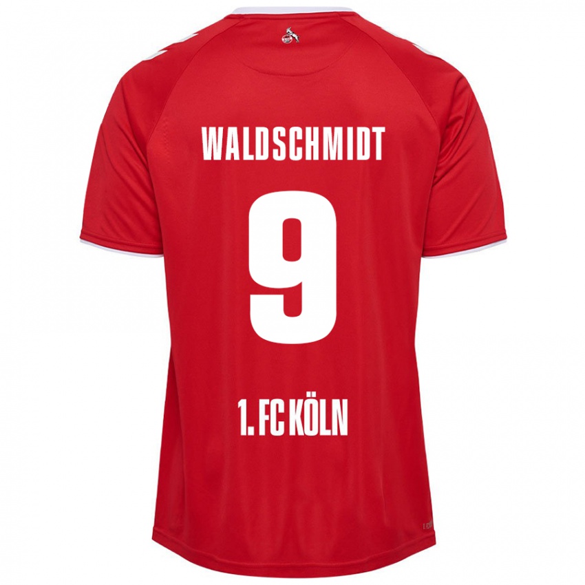 Kinder Luca Waldschmidt #9 Rot Weiß Auswärtstrikot Trikot 2024/25 T-Shirt