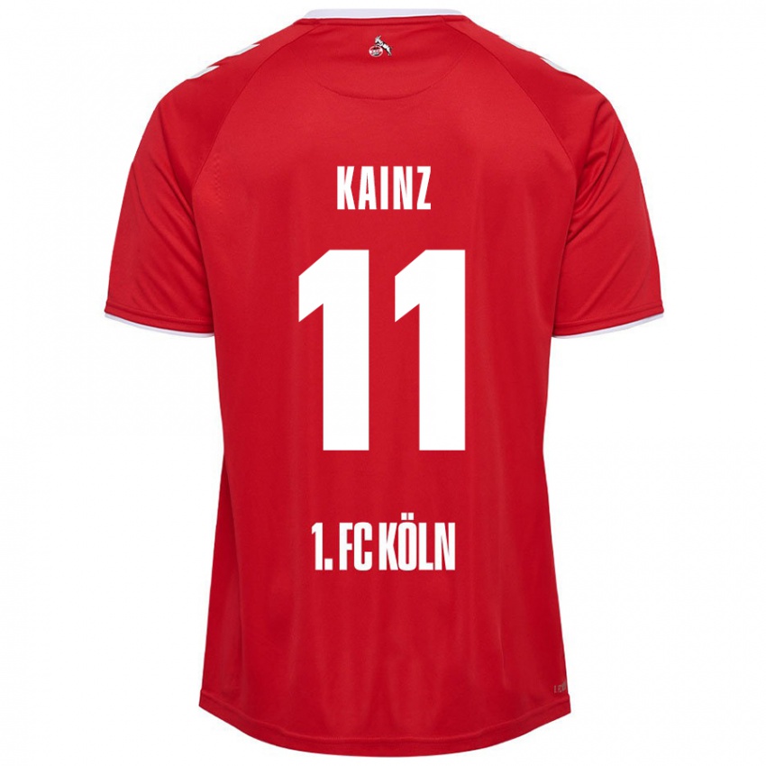 Kinder Florian Kainz #11 Rot Weiß Auswärtstrikot Trikot 2024/25 T-Shirt