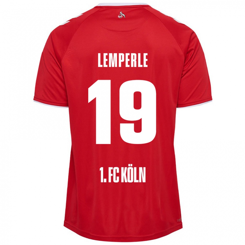 Kinder Tim Lemperle #19 Rot Weiß Auswärtstrikot Trikot 2024/25 T-Shirt