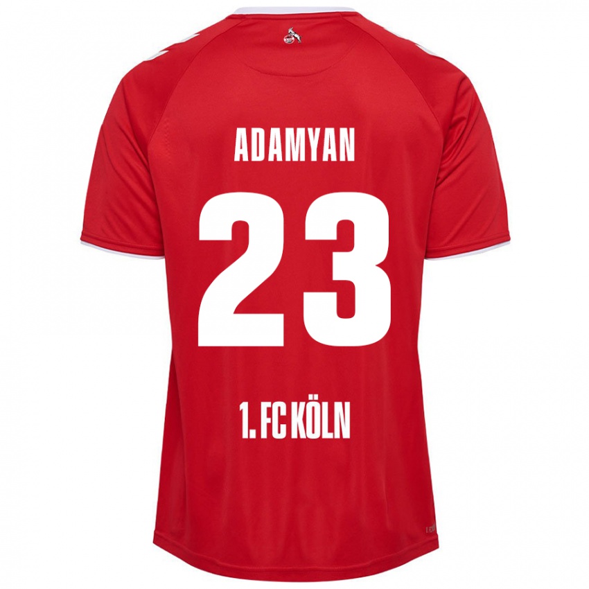 Kinder Sargis Adamyan #23 Rot Weiß Auswärtstrikot Trikot 2024/25 T-Shirt