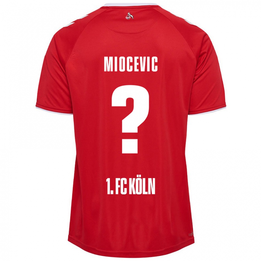 Kinder Gabriel Miocevic #0 Rot Weiß Auswärtstrikot Trikot 2024/25 T-Shirt