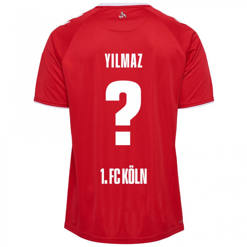 Kinder Abdul-Malik Yilmaz #0 Rot Weiß Auswärtstrikot Trikot 2024/25 T-Shirt