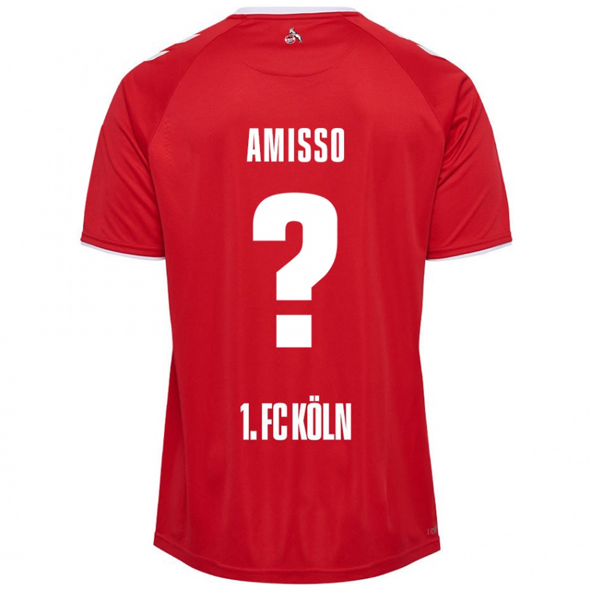 Kinder Gabriel Amisso #0 Rot Weiß Auswärtstrikot Trikot 2024/25 T-Shirt