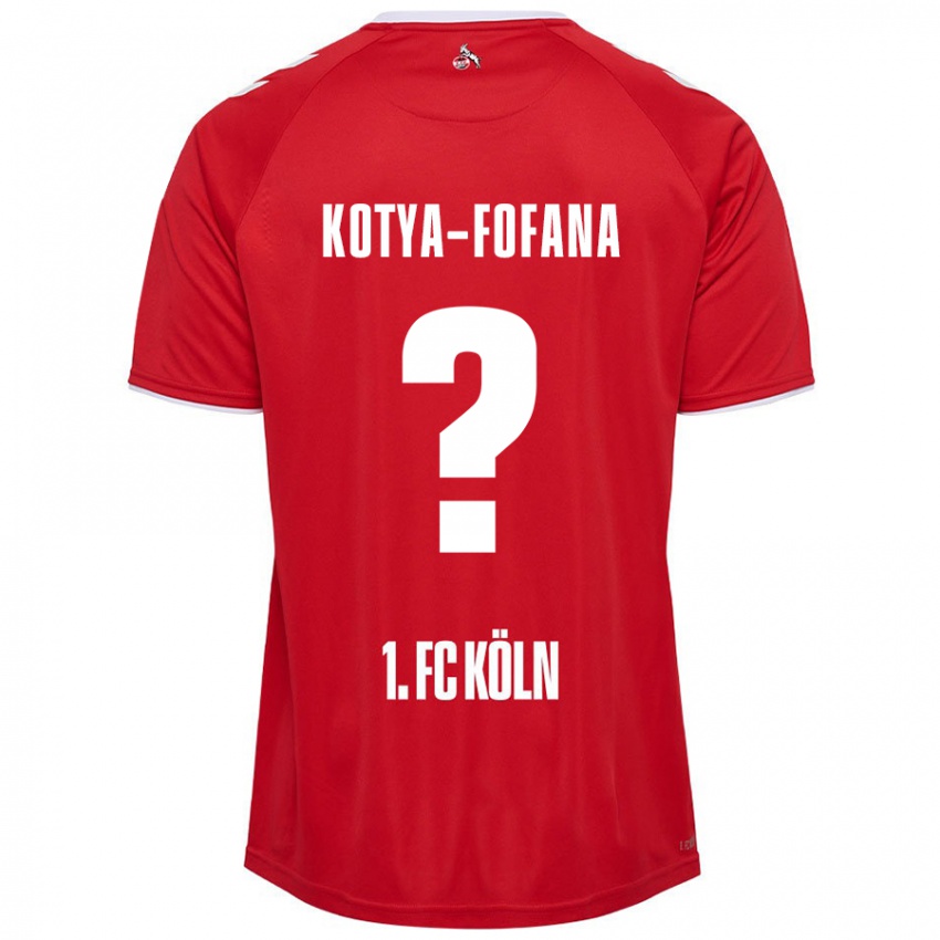 Kinder Assad Kotya-Fofana #0 Rot Weiß Auswärtstrikot Trikot 2024/25 T-Shirt