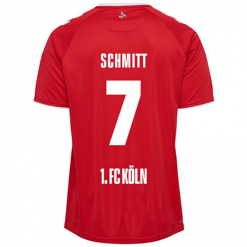 Kinder Oliver Schmitt #7 Rot Weiß Auswärtstrikot Trikot 2024/25 T-Shirt