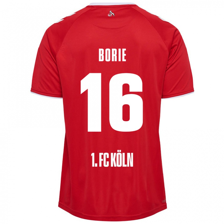 Kinder Etienne Borie #16 Rot Weiß Auswärtstrikot Trikot 2024/25 T-Shirt