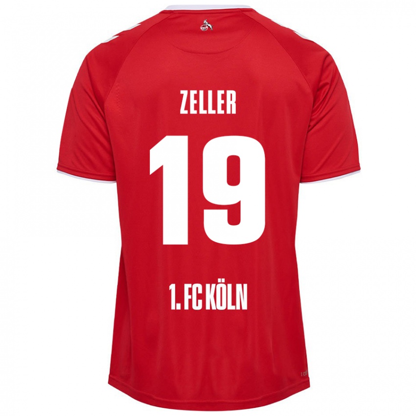 Kinder Dóra Zeller #19 Rot Weiß Auswärtstrikot Trikot 2024/25 T-Shirt