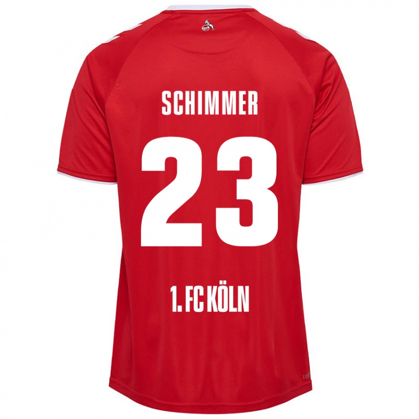 Kinder Marleen Schimmer #23 Rot Weiß Auswärtstrikot Trikot 2024/25 T-Shirt