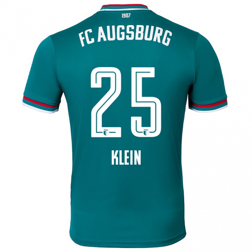 Kinder Daniel Klein #25 Dunkelgrün Auswärtstrikot Trikot 2024/25 T-Shirt