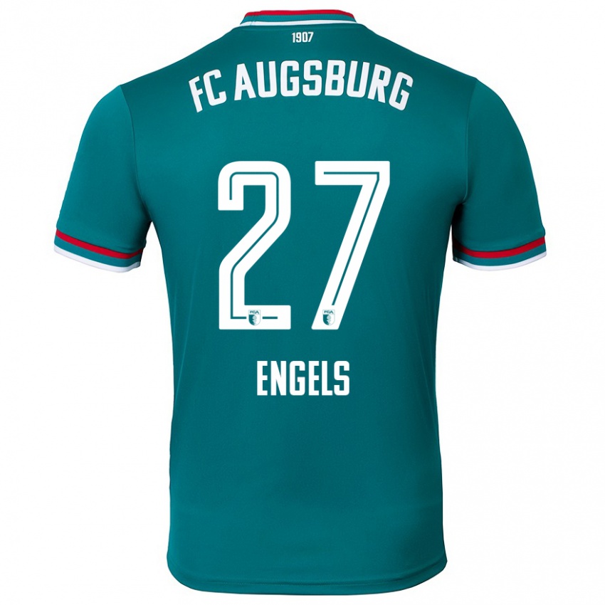 Kinder Arne Engels #27 Dunkelgrün Auswärtstrikot Trikot 2024/25 T-Shirt