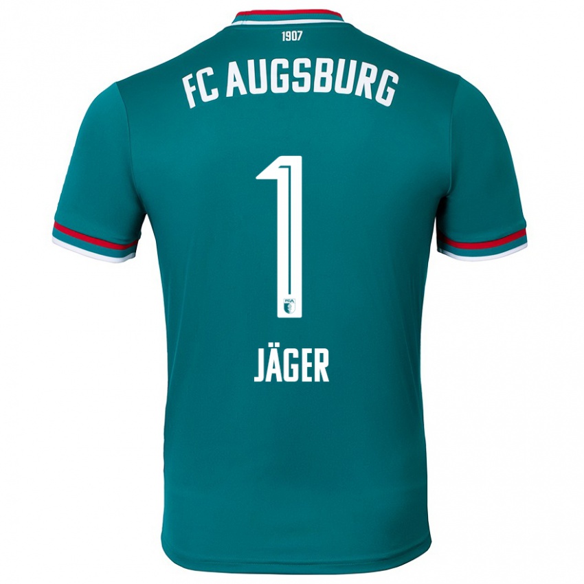 Kinder Tobias Jäger #1 Dunkelgrün Auswärtstrikot Trikot 2024/25 T-Shirt