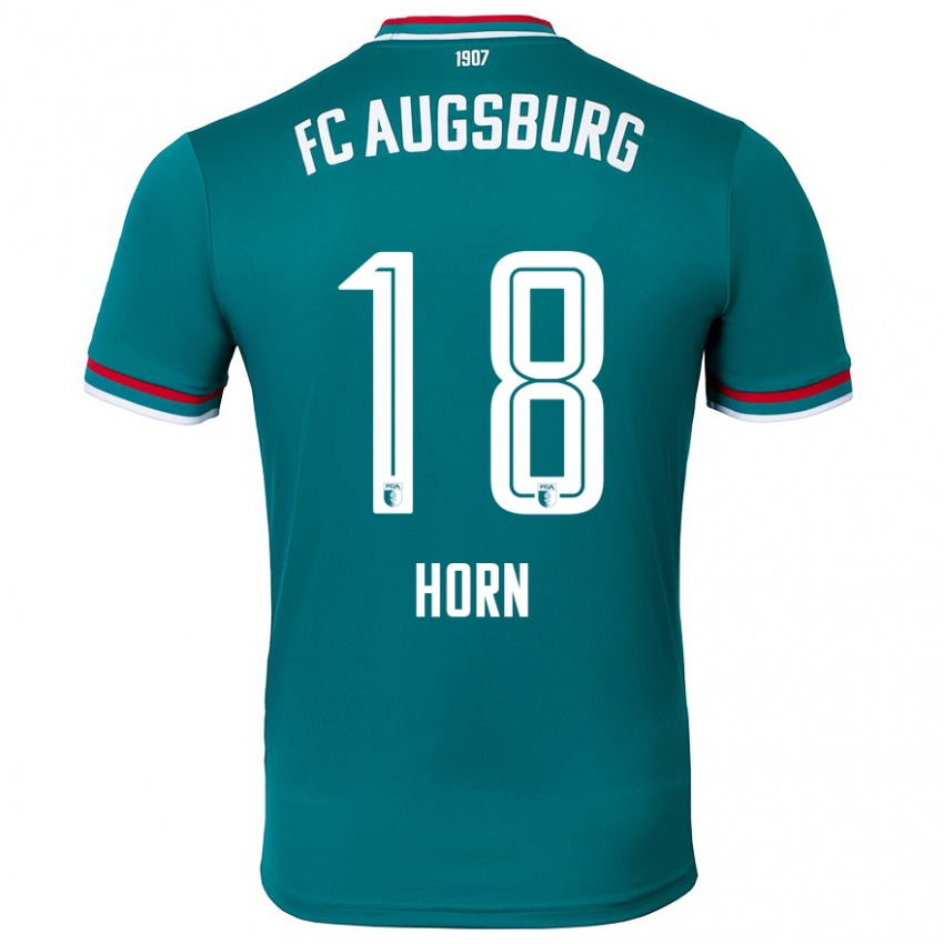 Kinder Tobias Horn #18 Dunkelgrün Auswärtstrikot Trikot 2024/25 T-Shirt