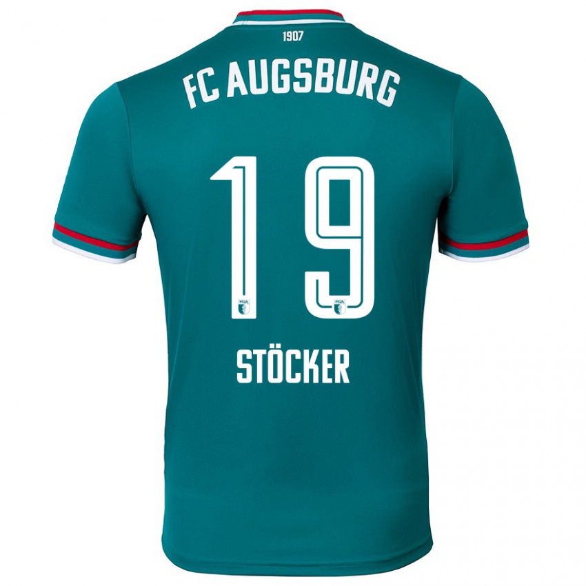 Kinder Louis Stöcker #19 Dunkelgrün Auswärtstrikot Trikot 2024/25 T-Shirt