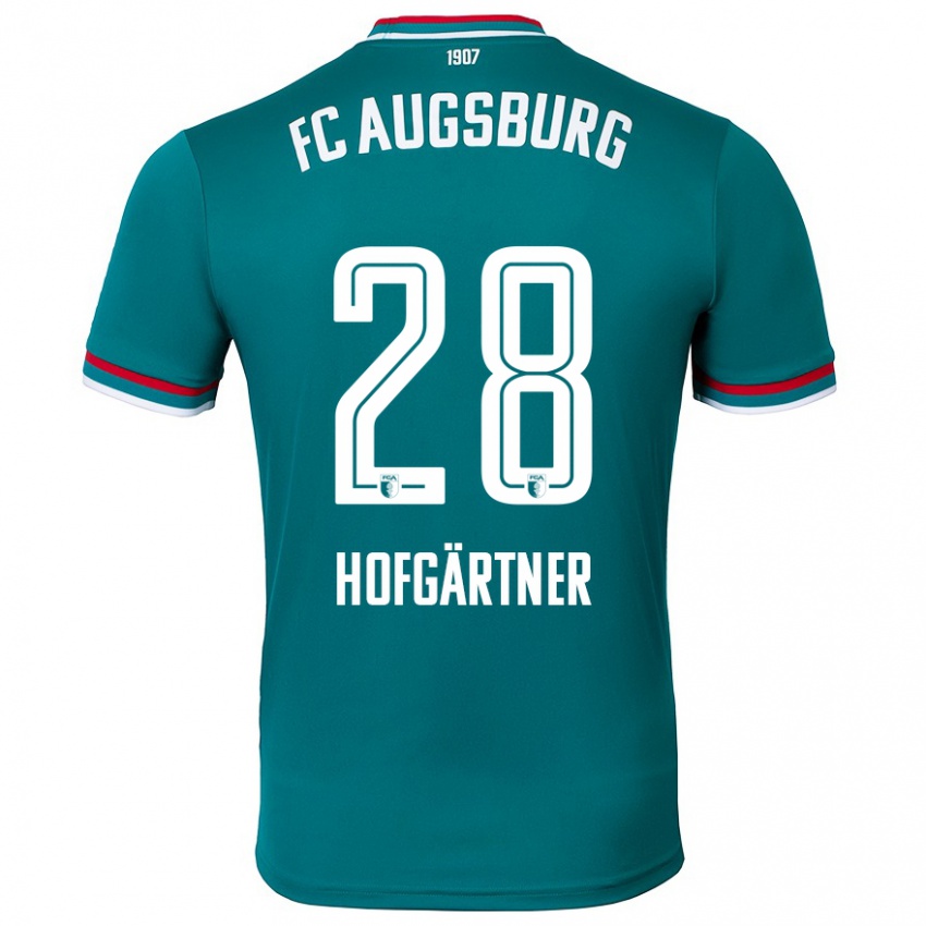 Kinder Hendrik Hofgärtner #28 Dunkelgrün Auswärtstrikot Trikot 2024/25 T-Shirt