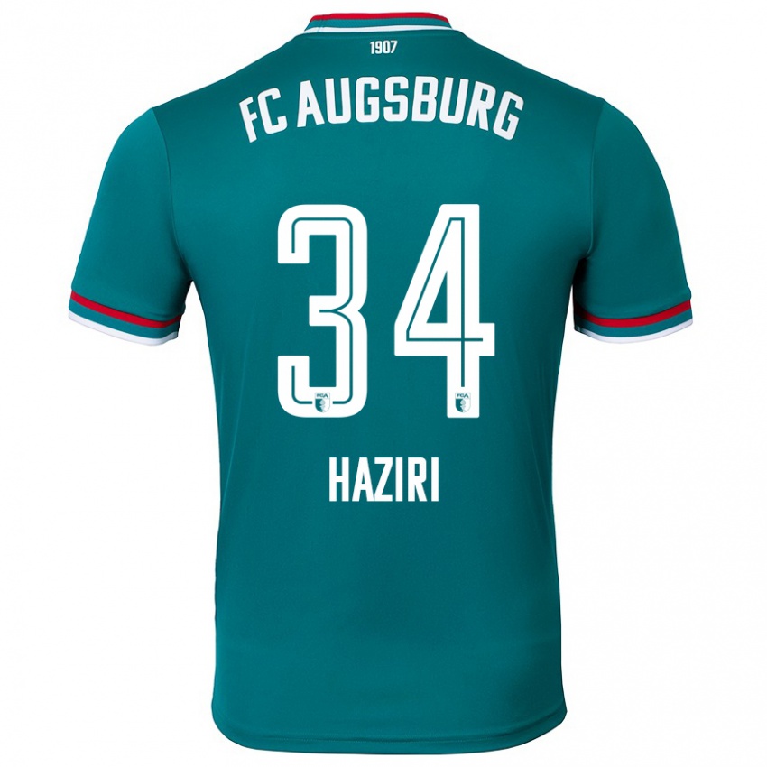 Kinder Edi Haziri #34 Dunkelgrün Auswärtstrikot Trikot 2024/25 T-Shirt