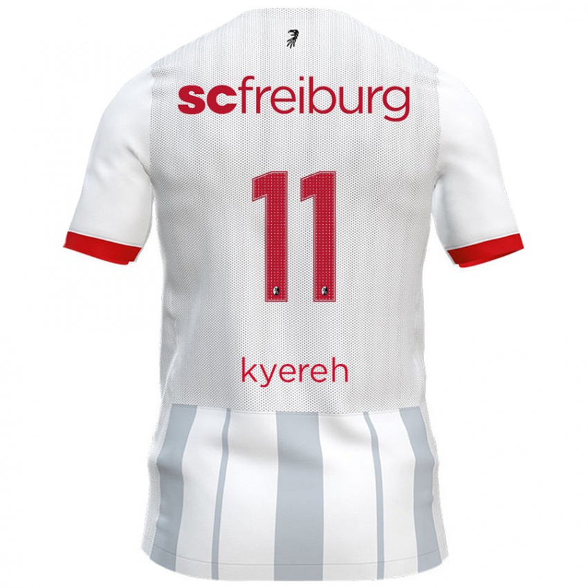 Kinder Daniel-Kofi Kyereh #11 Weiß Grau Auswärtstrikot Trikot 2024/25 T-Shirt