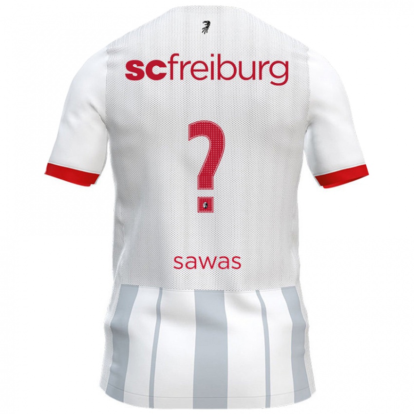 Kinder Leon Sawas #0 Weiß Grau Auswärtstrikot Trikot 2024/25 T-Shirt