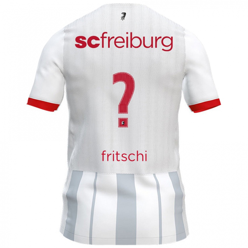 Kinder Emilio Fritschi #0 Weiß Grau Auswärtstrikot Trikot 2024/25 T-Shirt