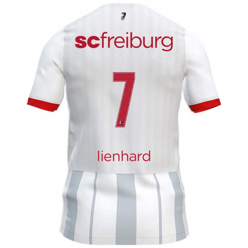 Kinder Patrick Lienhard #7 Weiß Grau Auswärtstrikot Trikot 2024/25 T-Shirt