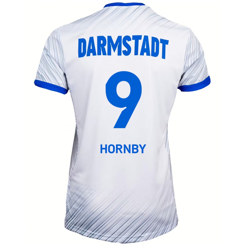 Kinder Fraser Hornby #9 Weiß Blau Auswärtstrikot Trikot 2024/25 T-Shirt